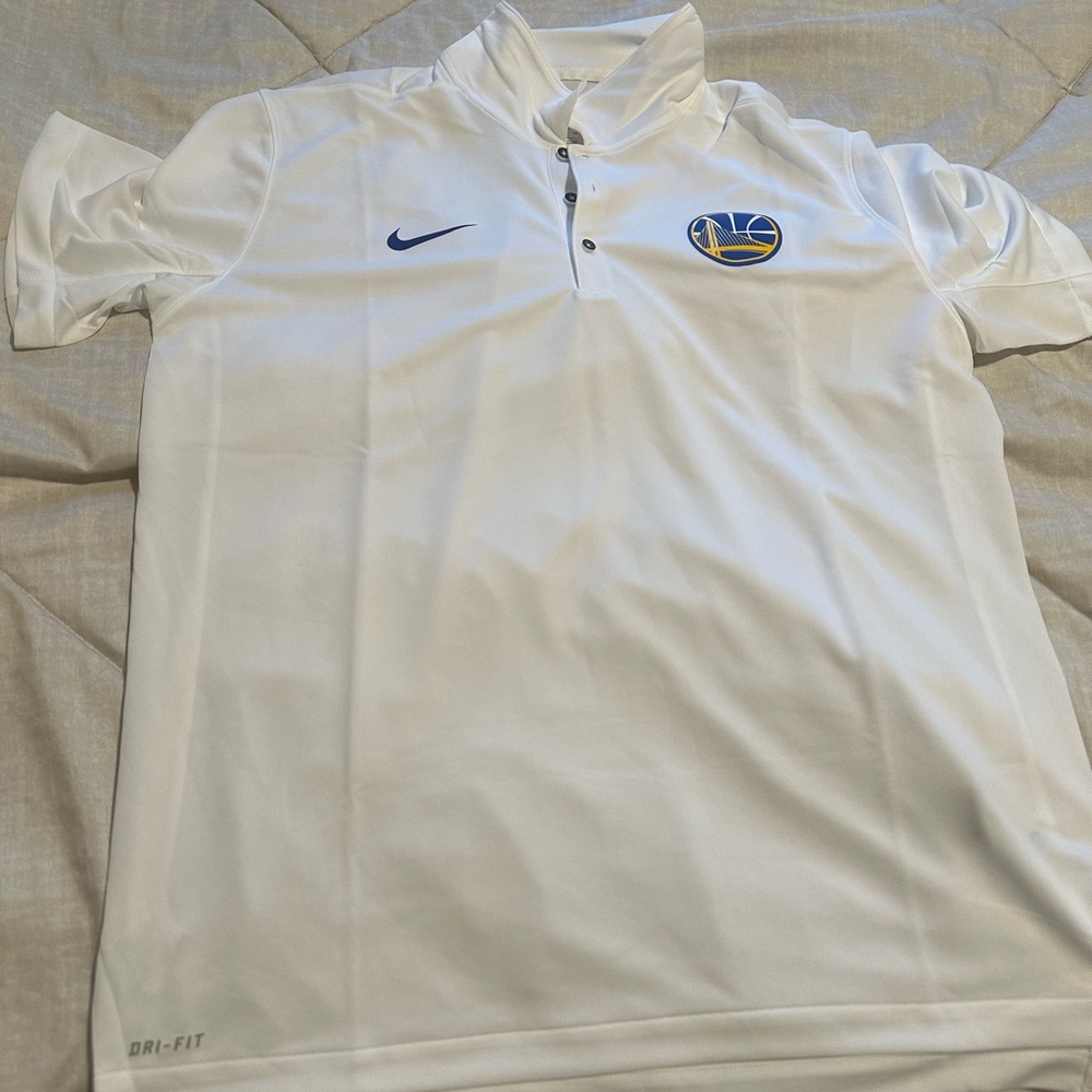 Nike White Dri-FIT Polo Shirt